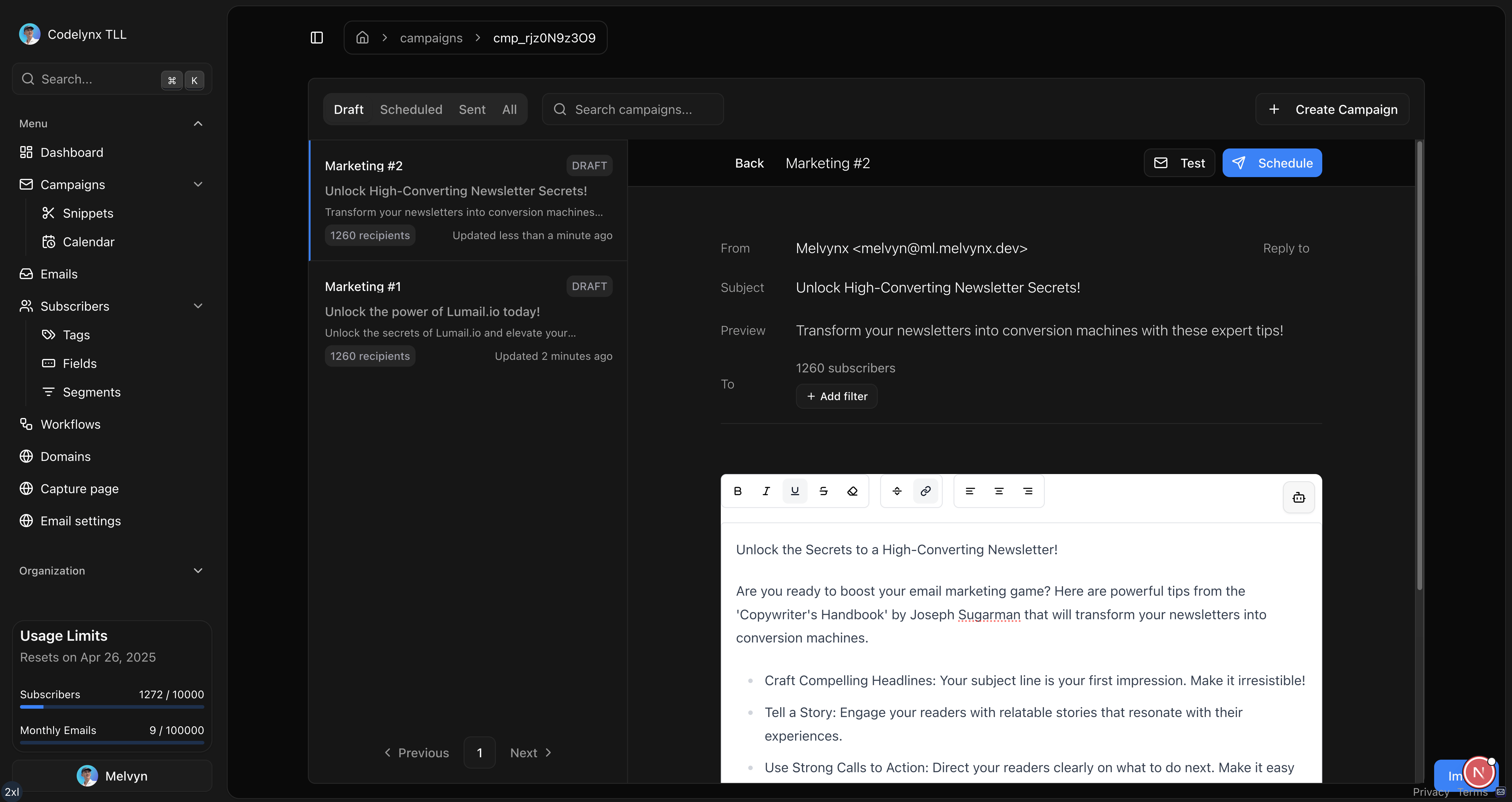 AI Email Marketing for Newsletters